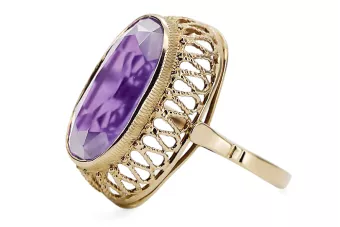  Alexandrit 14k žluté zlato Vintage style vrc129y